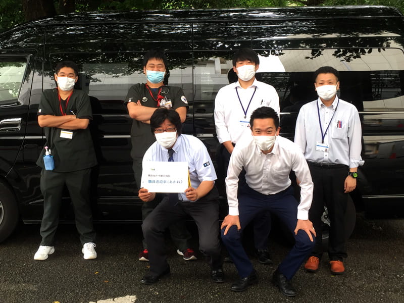 医療従事者応援プロジェクト:横浜旭中央総合病院の皆様とプロジェクト最終日に